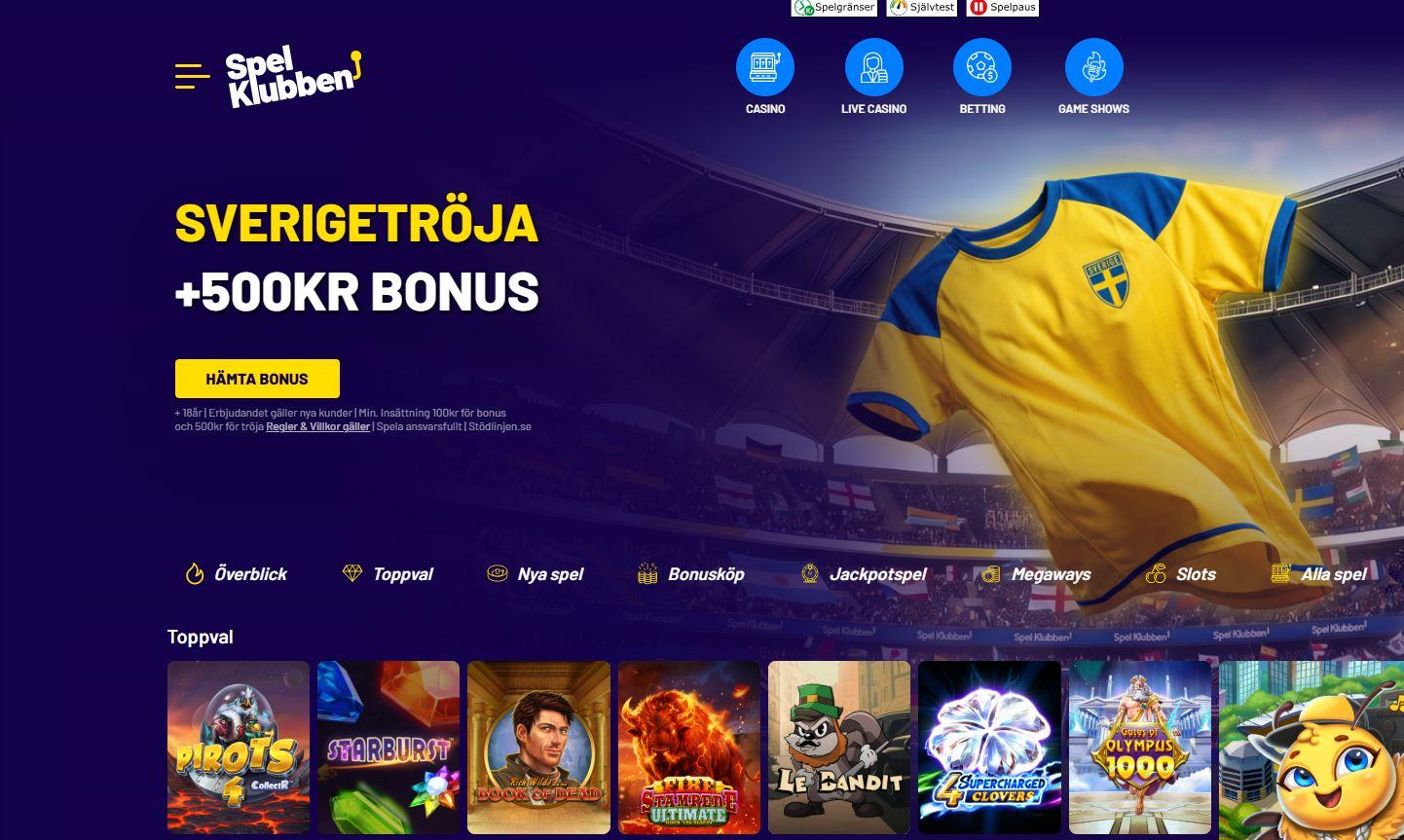 Spelklubbens nya bonus for fotbolls vm