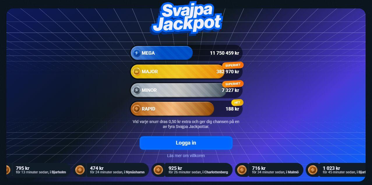 Svajpa casino nytt natcasino i sverige