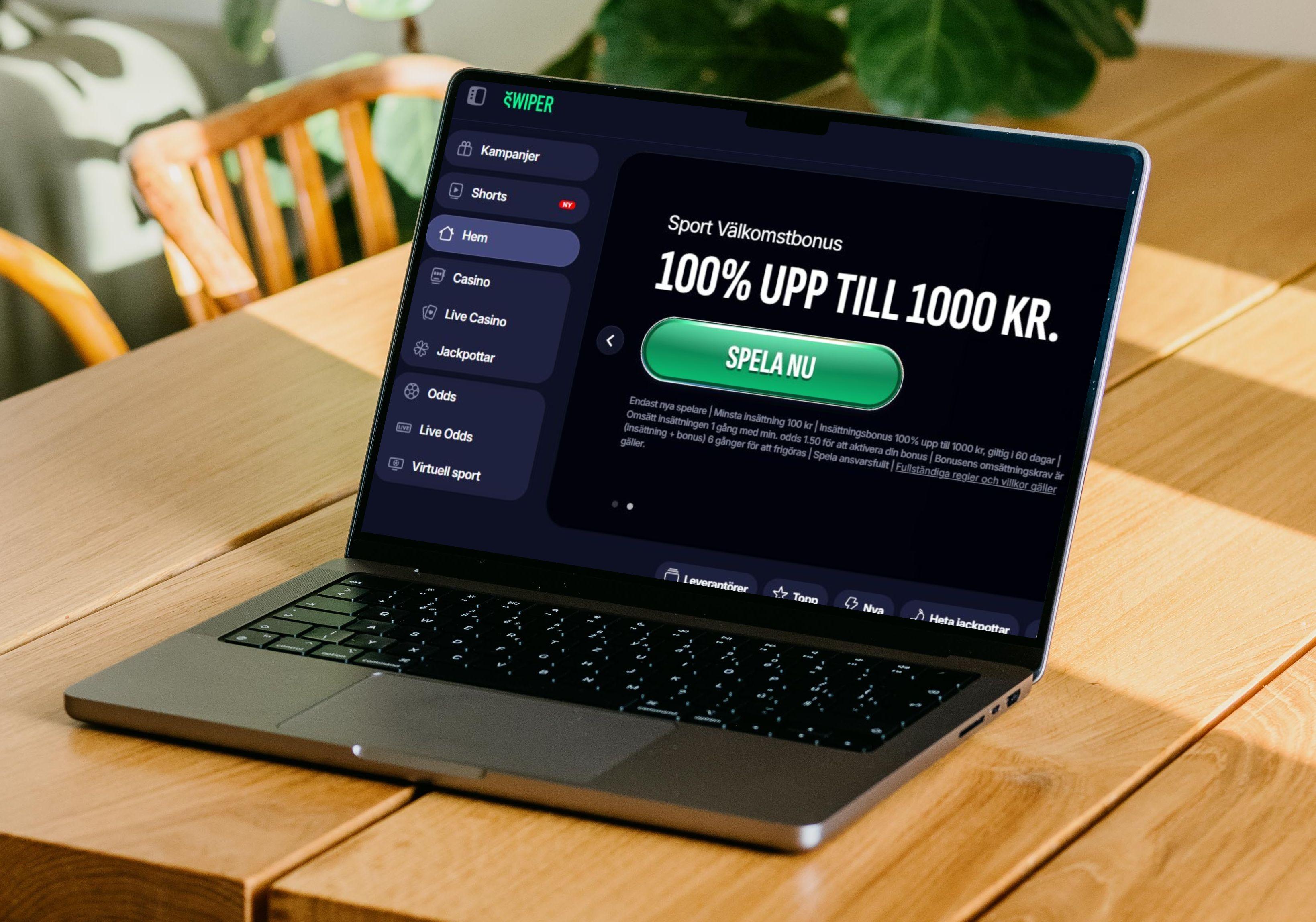 Premiär för Swiper Casino - har både nätcasino och sportbetting i utbudet