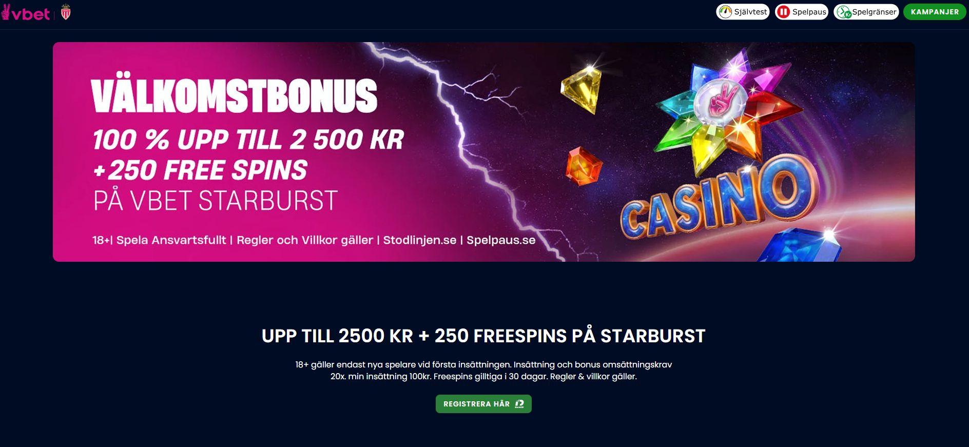 Vbet tva nya valkomstbonusar igen