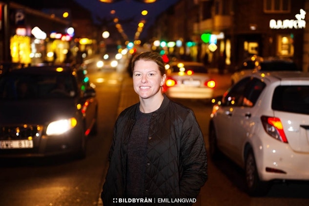 Pernilla Winberg på stan