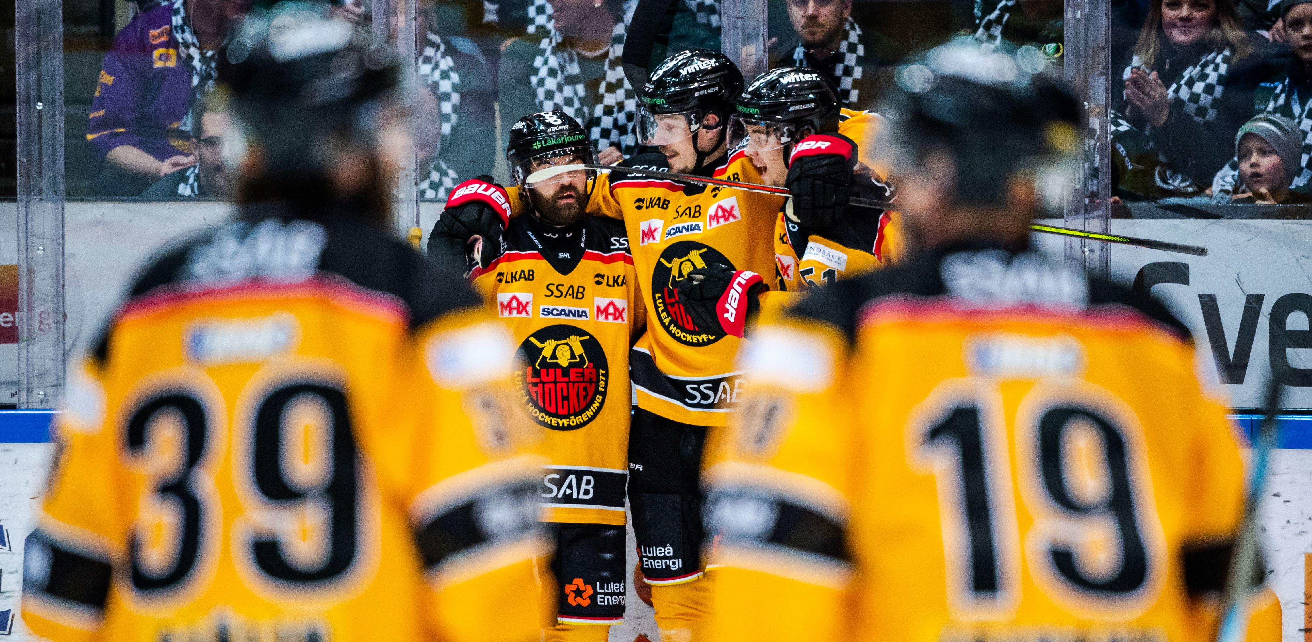 En heroisk insats av avbräcksdrabbade Luleå - Emil Larsson, Filip Hållander och Einar Emanuelsson klev fram