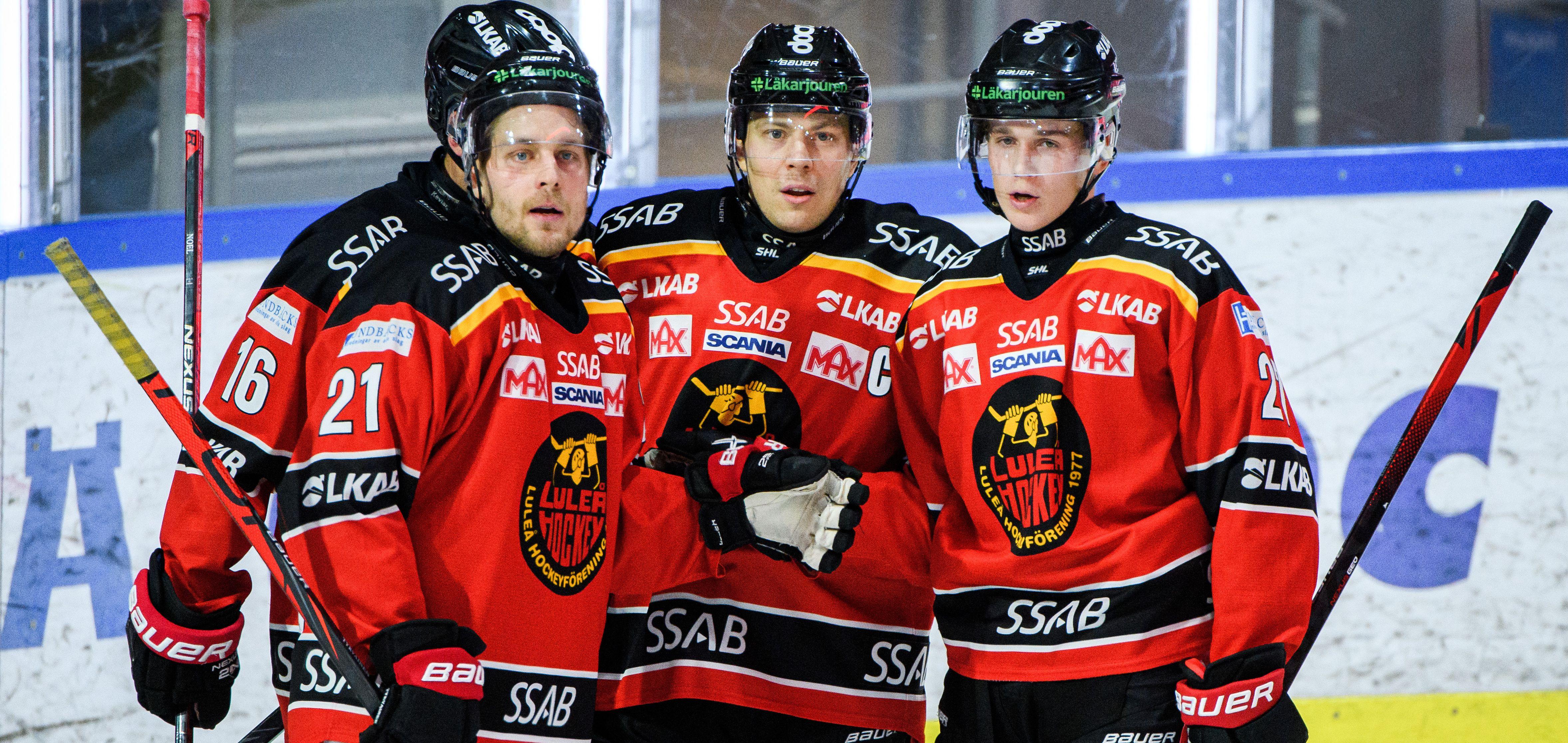 Luleå återtog serieledningen - Linus Klasen, Erik Gustafsson och Isac Brännström några av härförarna