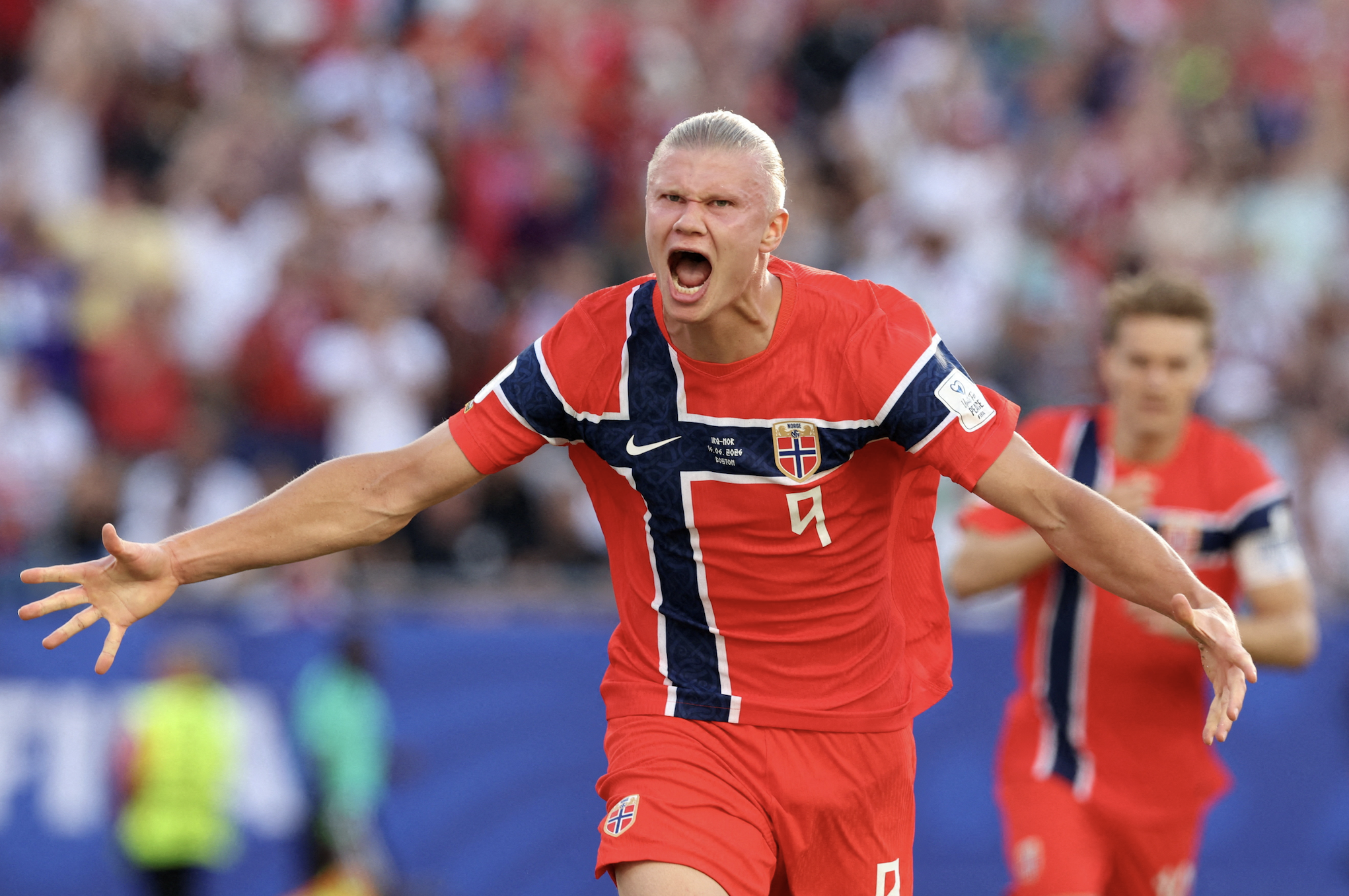 Haaland målskytt i sin VM-debut - när Norge besegrade Irak