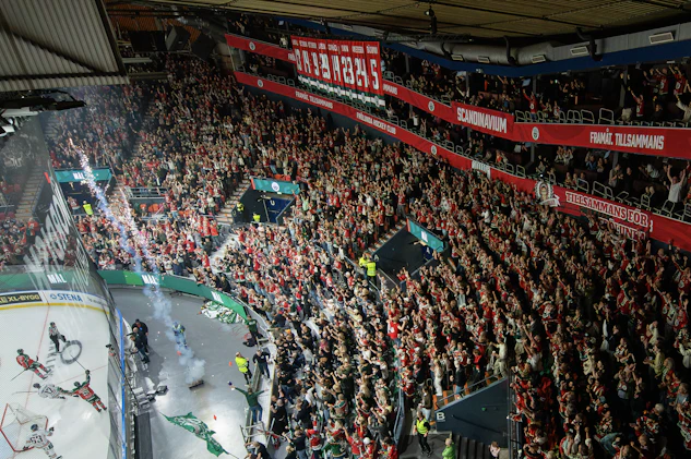 Frolundas supportrar Foto Michael Erichsen