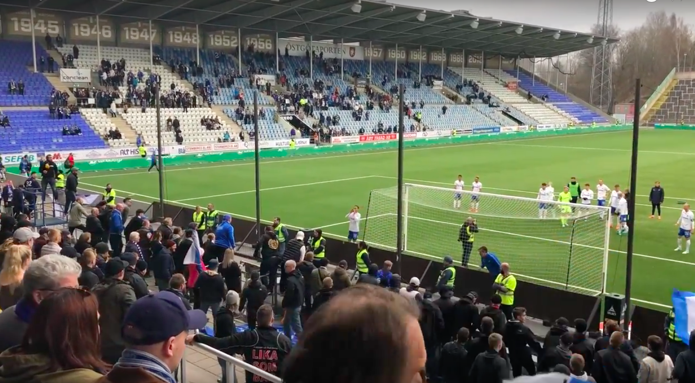 VIDEO: Peking Fanz firar segern - "Gudi" drar igång klacken