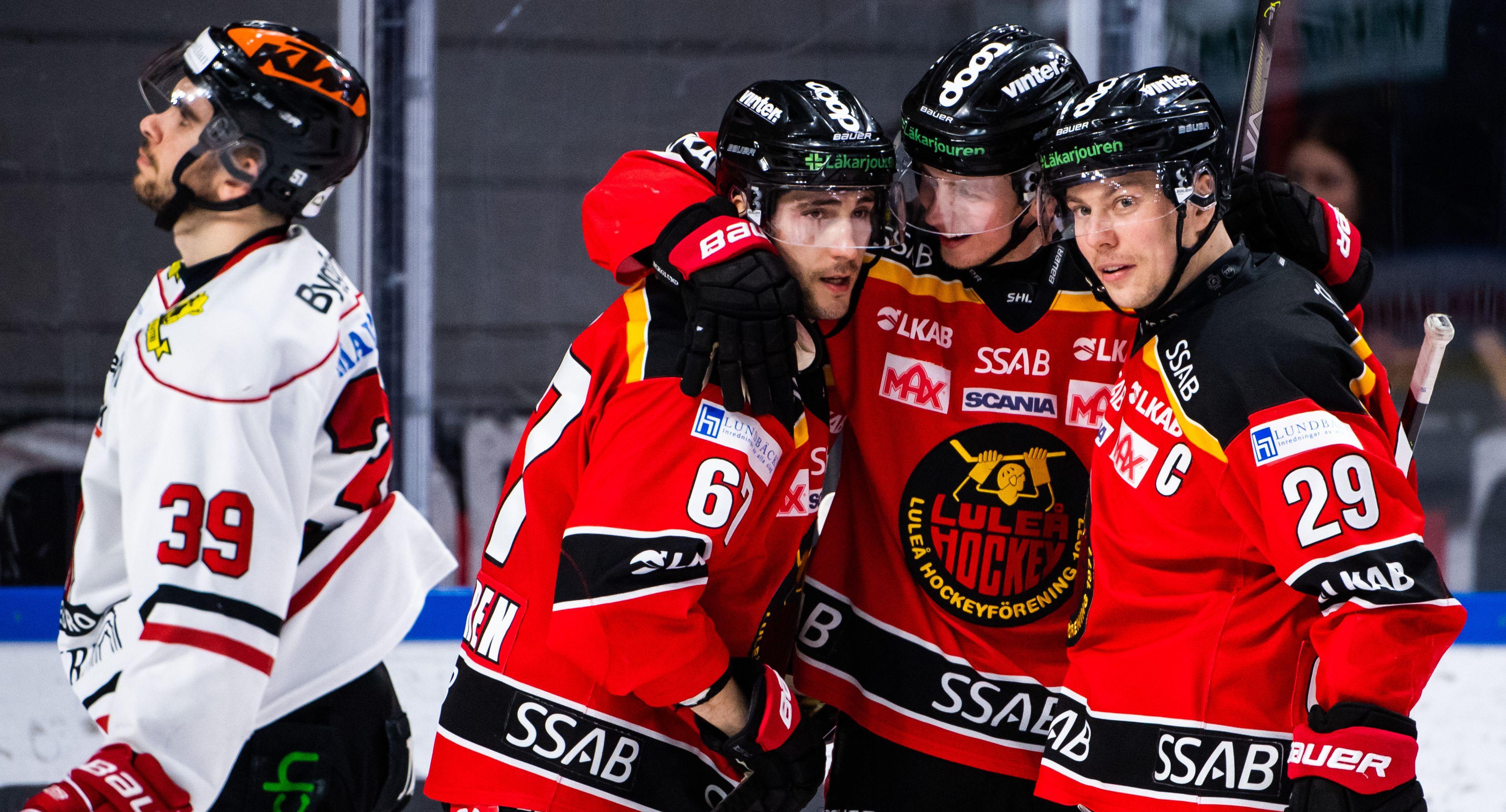 Tolfte (!) raka hemmasegern för Luleå - Konstantin Komarek, Jonas Berglund och Nils Lundkvist visade vägen