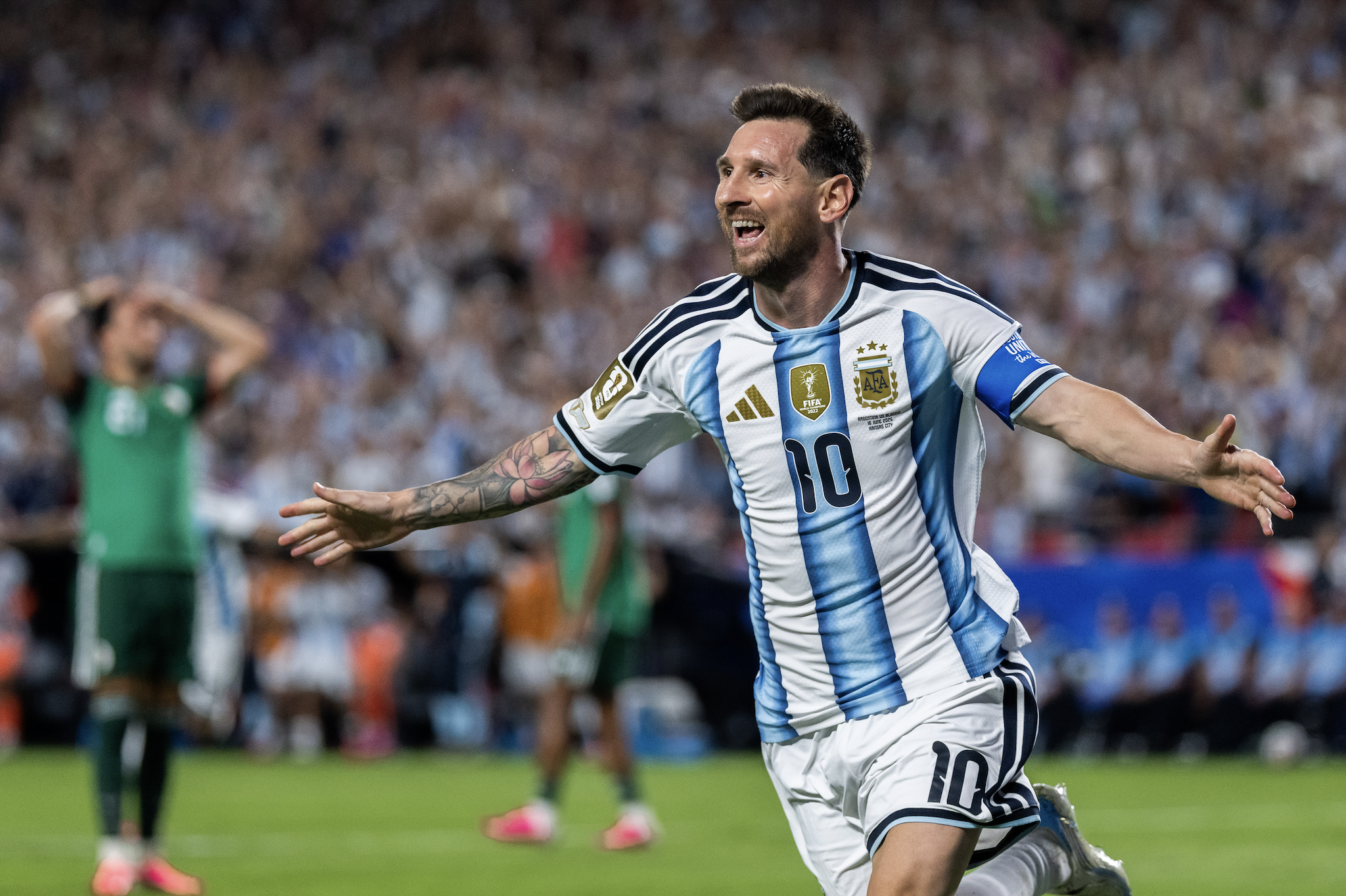 Succé för Lionel Messi - delar nu på rekordet i VM