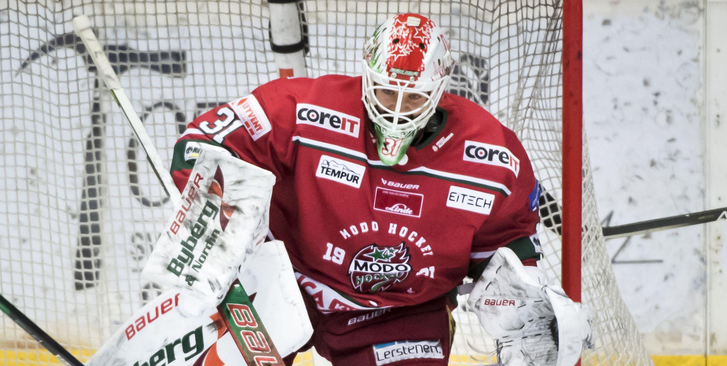 Hockeyettan-målvakten utlånad till HockeyAllsvenskan-gänget