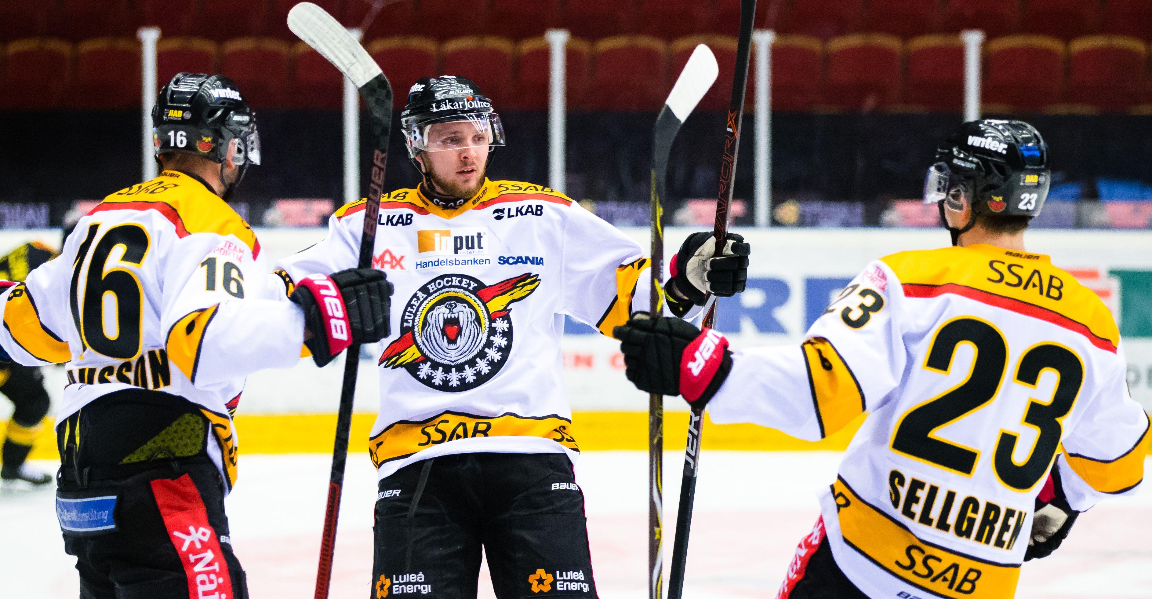 Serieledande Luleå ångar på - Erik Gustafsson, Oscar Engsund och Robin Kovacs några av förgrundsfigurerna