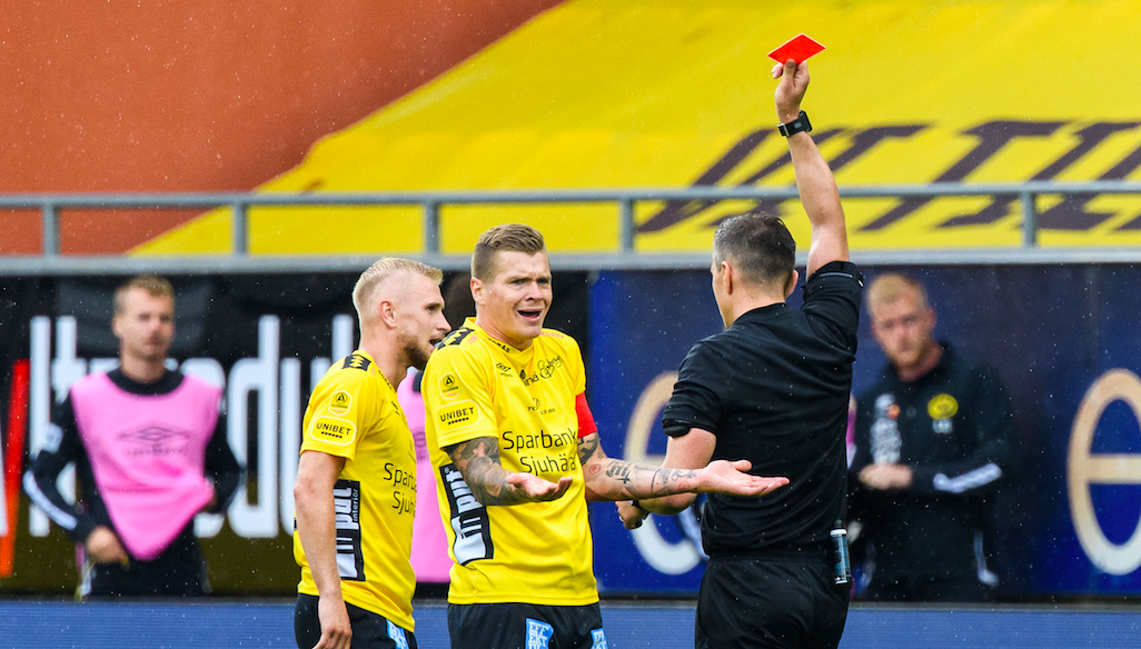 Fick se rött - missar matchen mot IFK Norrköping