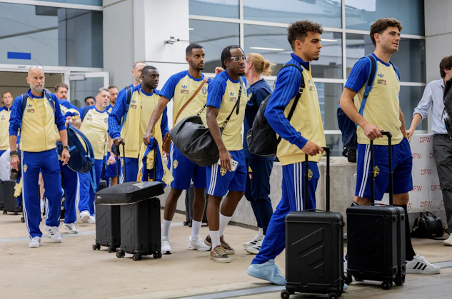 Sverige har landat i Dallas