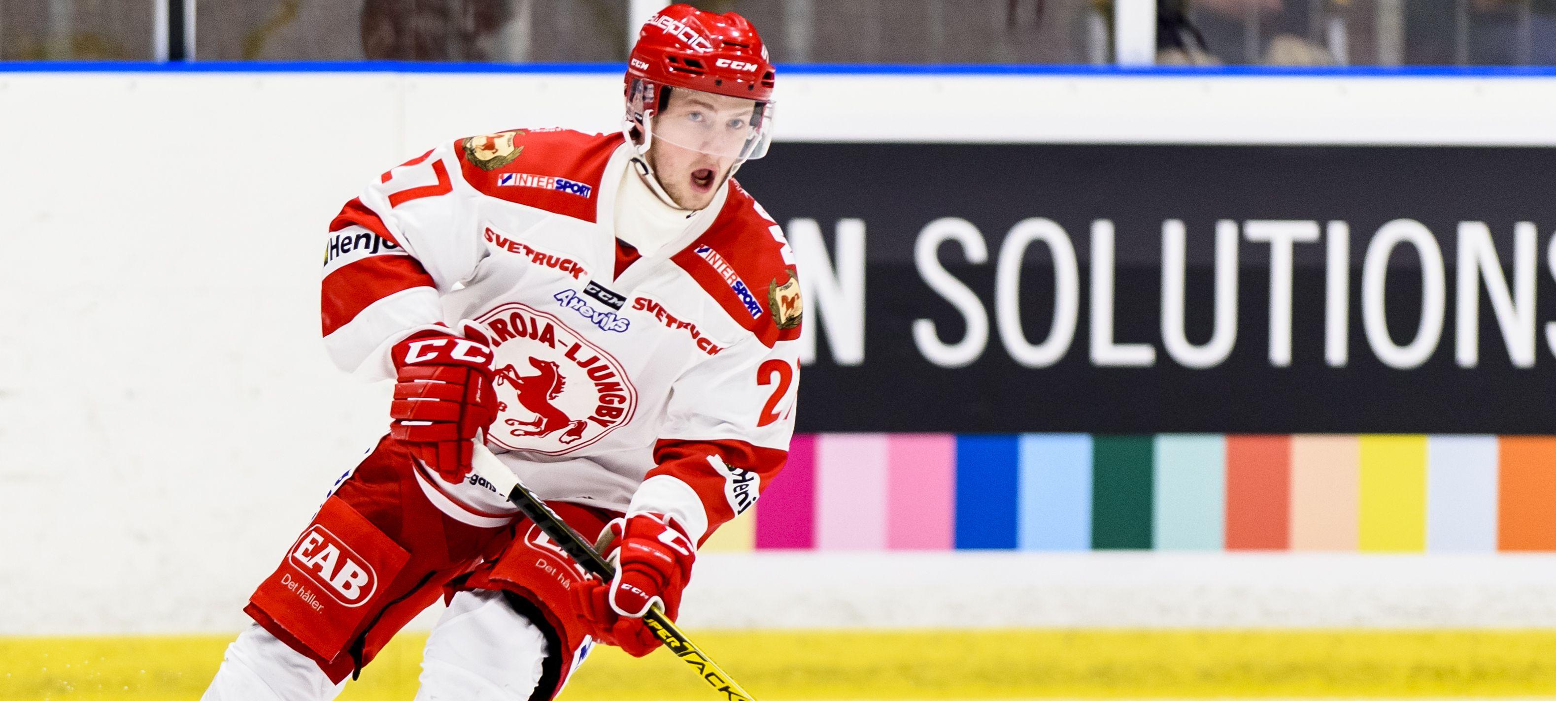 Forwarden med 104 allsvenska matcher på meritlistan blir kvar i Hockeyettan